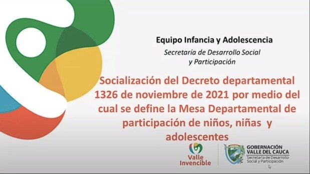 Con 29 niños, niñas y adolescentes se realiza la primera Mesa Departamental de Participación de Niños, Niñas y Adolescentes