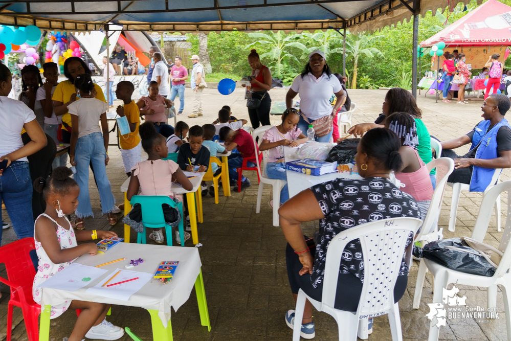 Fue todo un éxito la celebración del Día de la Niñez por parte de la Administración Distrital de Buenaventura