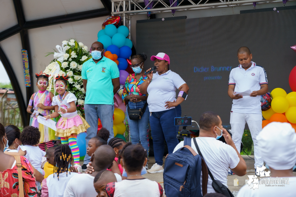 Fue todo un éxito la celebración del Día de la Niñez por parte de la Administración Distrital de Buenaventura
