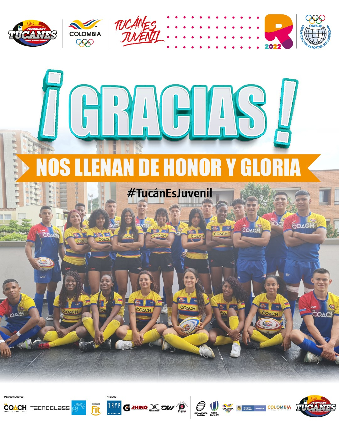 Tucanes Femenino Juvenil ganó bronce en los Juegos Suramericanos de la Juventud Rosario 2022