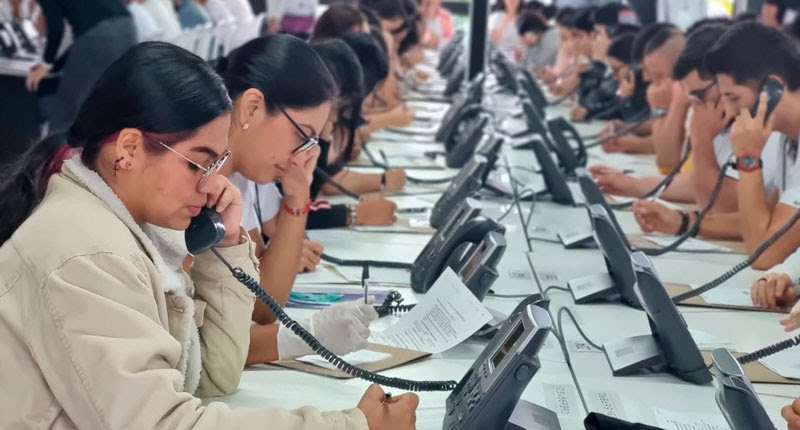 Organizaciones internacionales y la MOE acompañaron el simulacro de preconteo para las elecciones presidenciales 2022