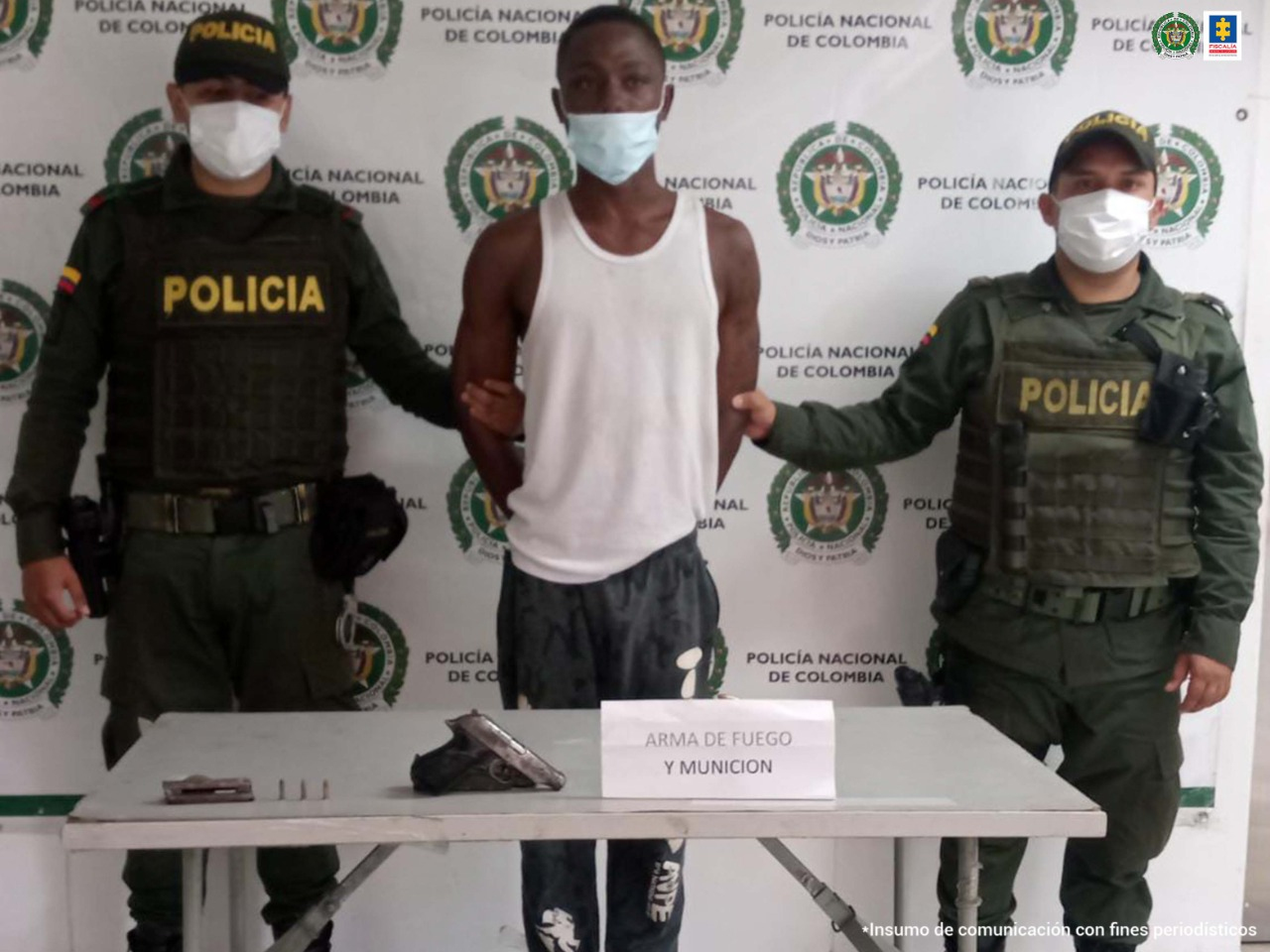 A la cárcel alias Satanás por porte ilegal de armas de fuego en Buenaventura 