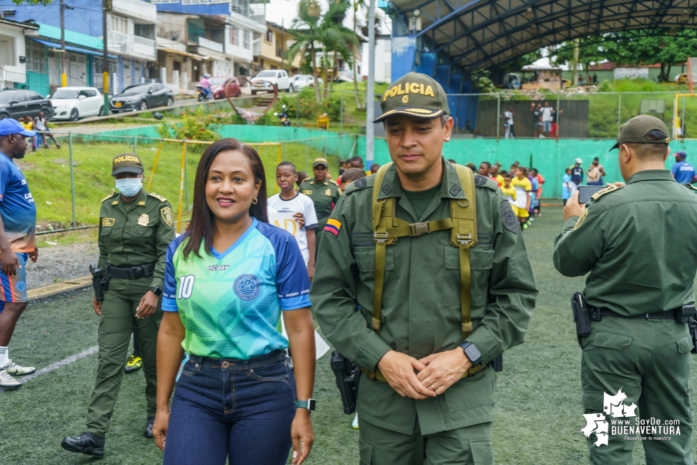 Avanza con éxito el torneo de fútbol Copa Sin Fronteras, auspiciado por la Policía, la Diócesis de Buenaventura y la Fundación Étikaverde para menores de 10 años
