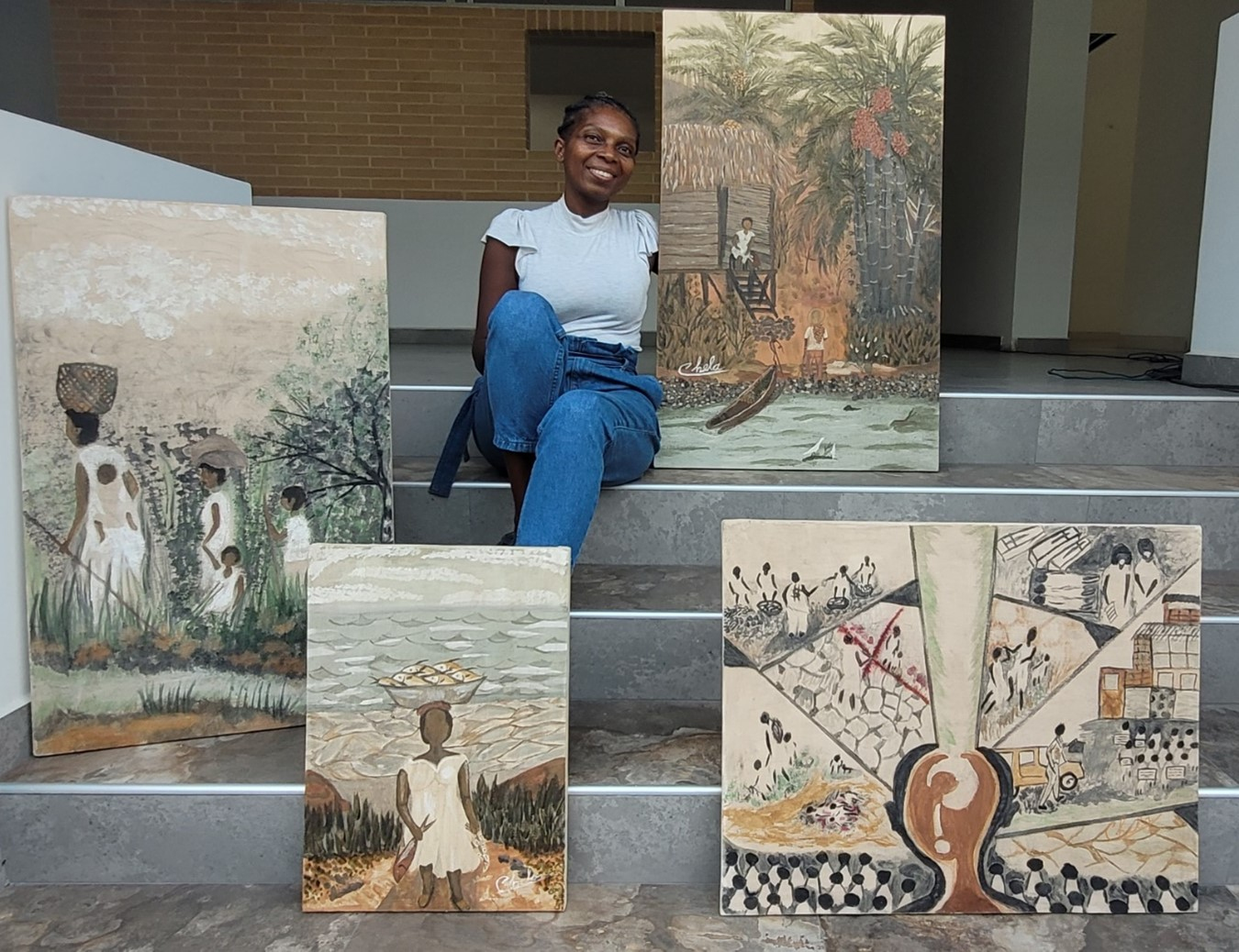 Graciela Viveros Arboleda, bonaverense del corregimiento de Zacarias, participa con sus obras en ExpoArtesano en Plaza Mayor de Medellín y próximamente en el Museo Nacional de Bogotá
