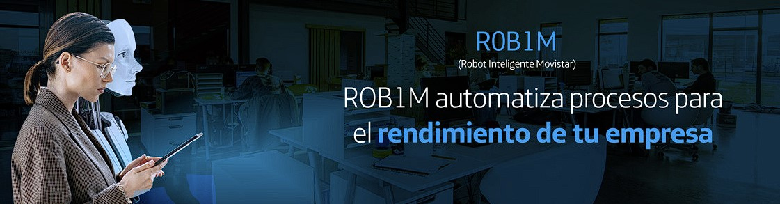 Movistar Empresas presenta robot empresarial: R0B1M