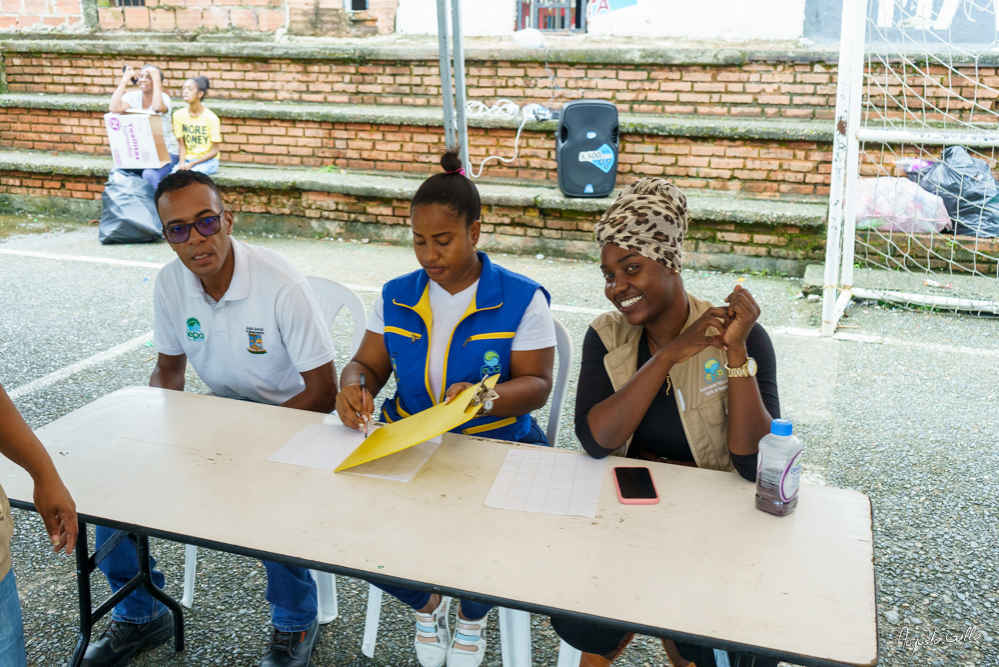 Más de 10 toneladas de residuos aprovechables fueron recuperados por el EPA Buenaventura en el barrio Juan XXIII durante el BioTrueque