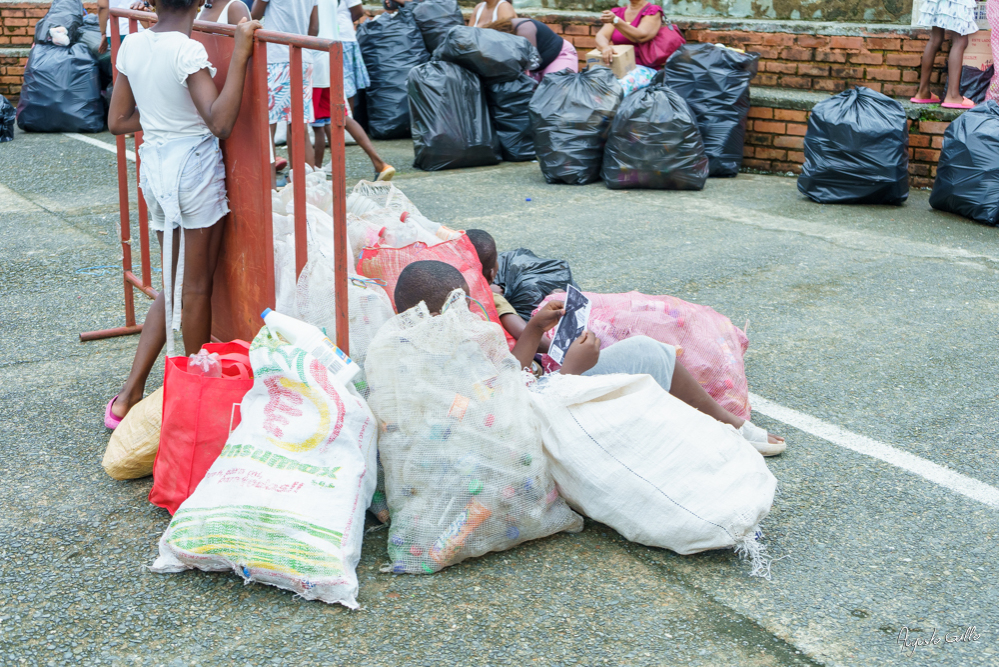 Más de 10 toneladas de residuos aprovechables fueron recuperados por el EPA Buenaventura en el barrio Juan XXIII durante el BioTrueque