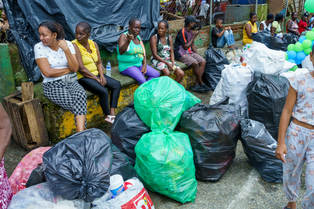 Más de 10 toneladas de residuos aprovechables fueron recuperados por el EPA Buenaventura en el barrio Juan XXIII durante el BioTrueque