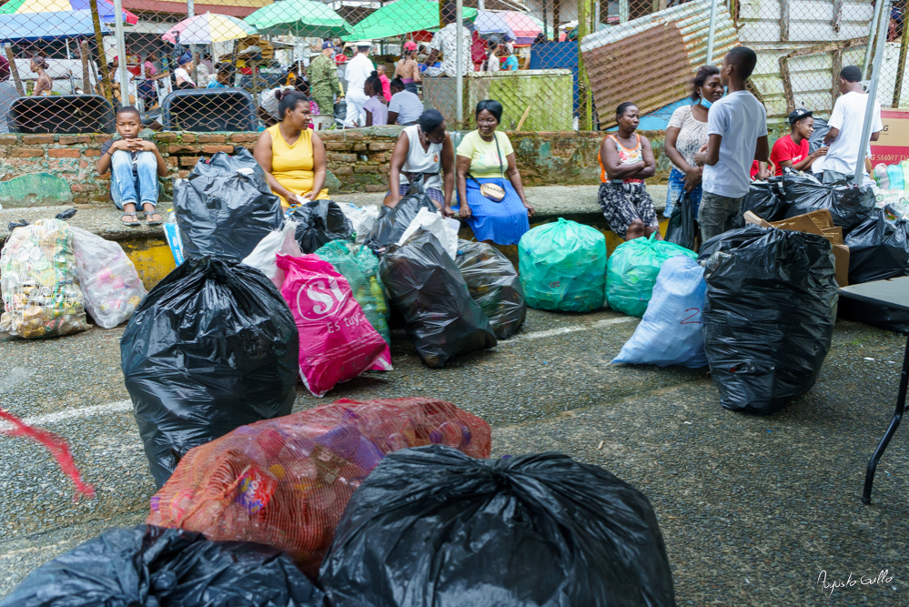 Más de 10 toneladas de residuos aprovechables fueron recuperados por el EPA Buenaventura en el barrio Juan XXIII durante el BioTrueque