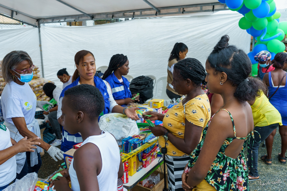 Más de 10 toneladas de residuos aprovechables fueron recuperados por el EPA Buenaventura en el barrio Juan XXIII durante el BioTrueque