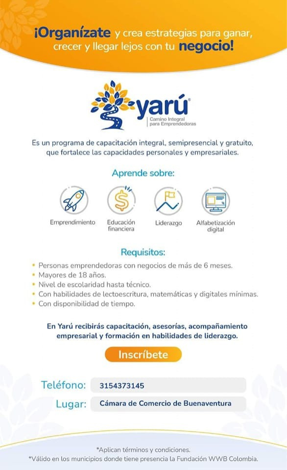 Abierta convocatoria Ruta Yarú 2023 en Buenaventura