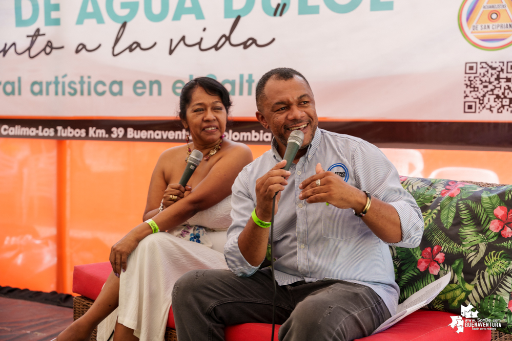 Pacífico de Agua Dulce: primera obra mural artística en zona rural de Buenaventura