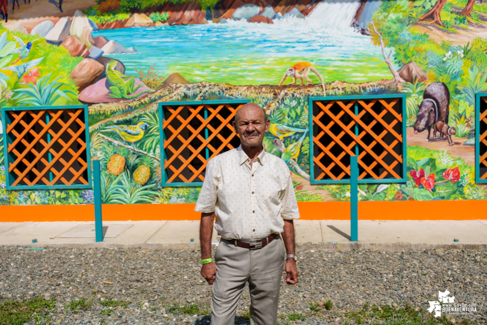 Pacífico de Agua Dulce: primera obra mural artística en zona rural de Buenaventura