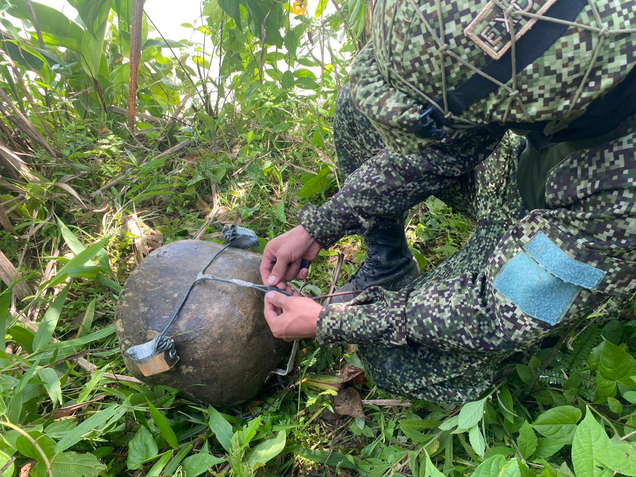 Fue destruido un artefacto explosivo en Cabeceras, Litoral del san Juan, en el departamento del Chocó