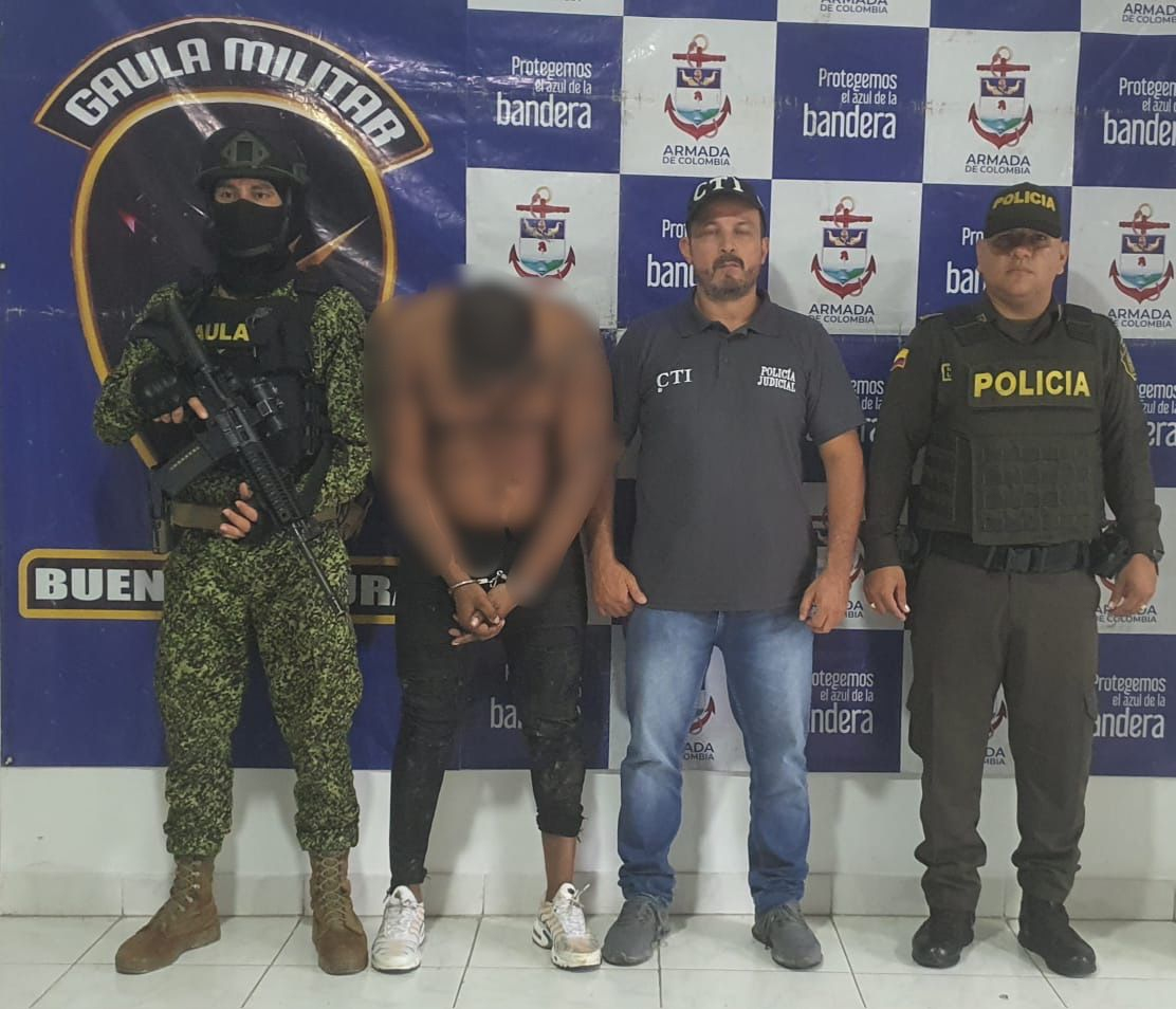 La Fuerza Pública capturó 3 presuntos extorsionistas del grupo delincuencial organizado La Local en Buenaventura 