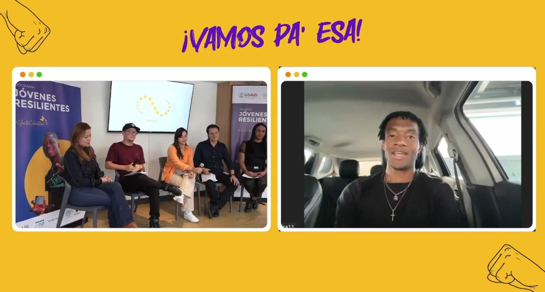 Juan Cuadrado y Johana Bahamón presentaron “Vamos pa’ esa”, campaña que empodera 8 mil jóvenes del país