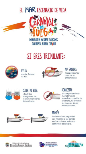 En los Carnavales del Fuego, la Dimar invita a vivir el desfile náutico de Tumaco, como un escenario de vida