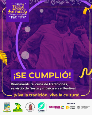 Se realizó con éxito el Festival Folclórico del Pacífico en Buenaventura después de siete años