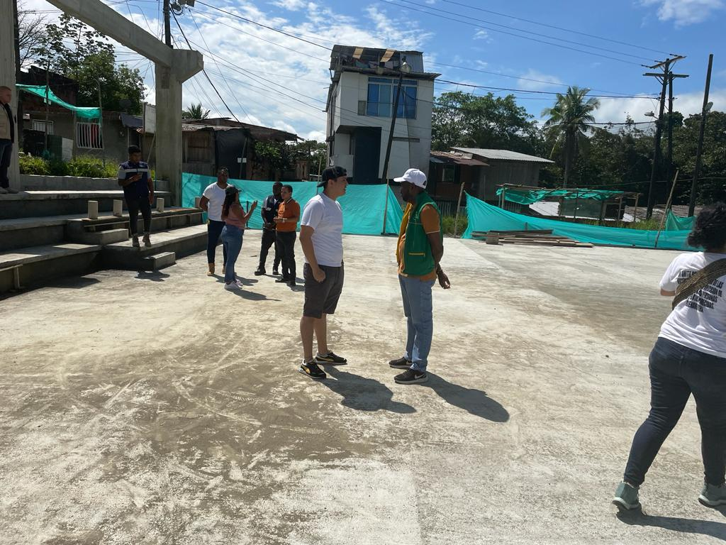 El Alcalde Distrital verificó avances en la construcción de escenarios deportivos en Buenaventura