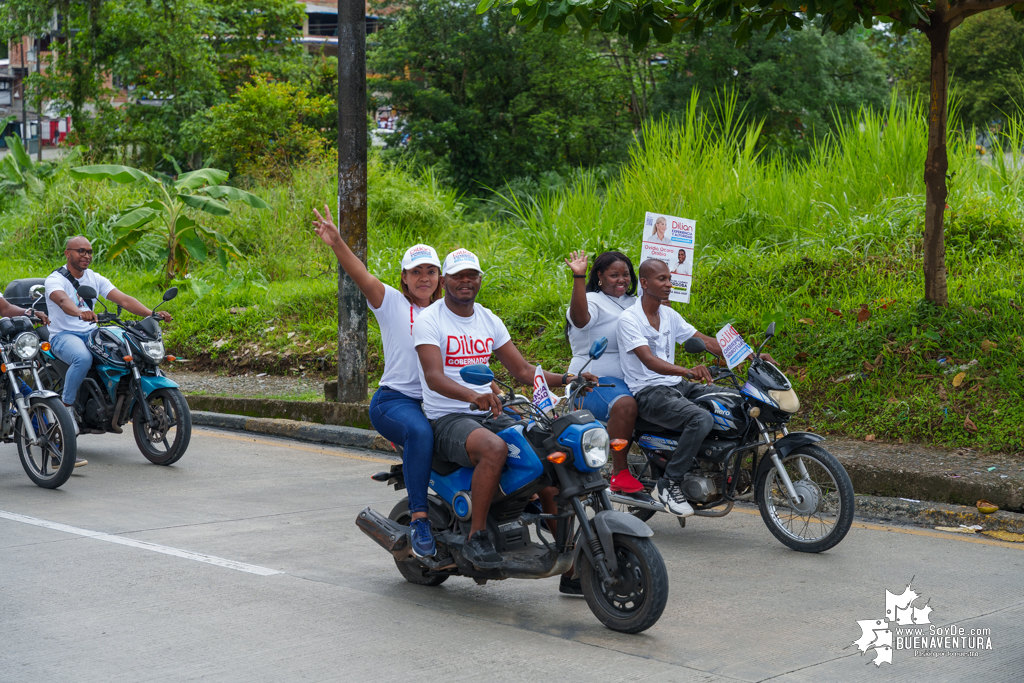 La campaña de Dilian Francisca Toro en Buenaventura realizó caravana del cierre de campaña el domingo 22 de octubre de 2023