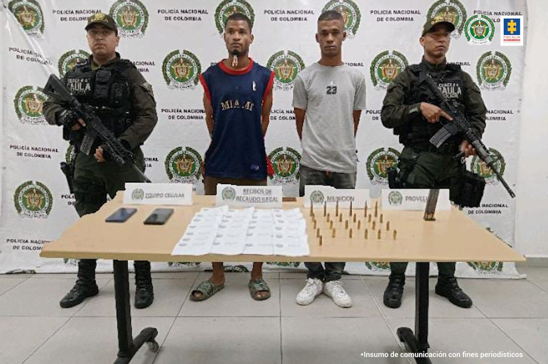 Fueron judicializados 2 presuntos miembros de Los Shottas por porte de armas y extorsión a ciudadanos y comerciantes en Buenaventura 