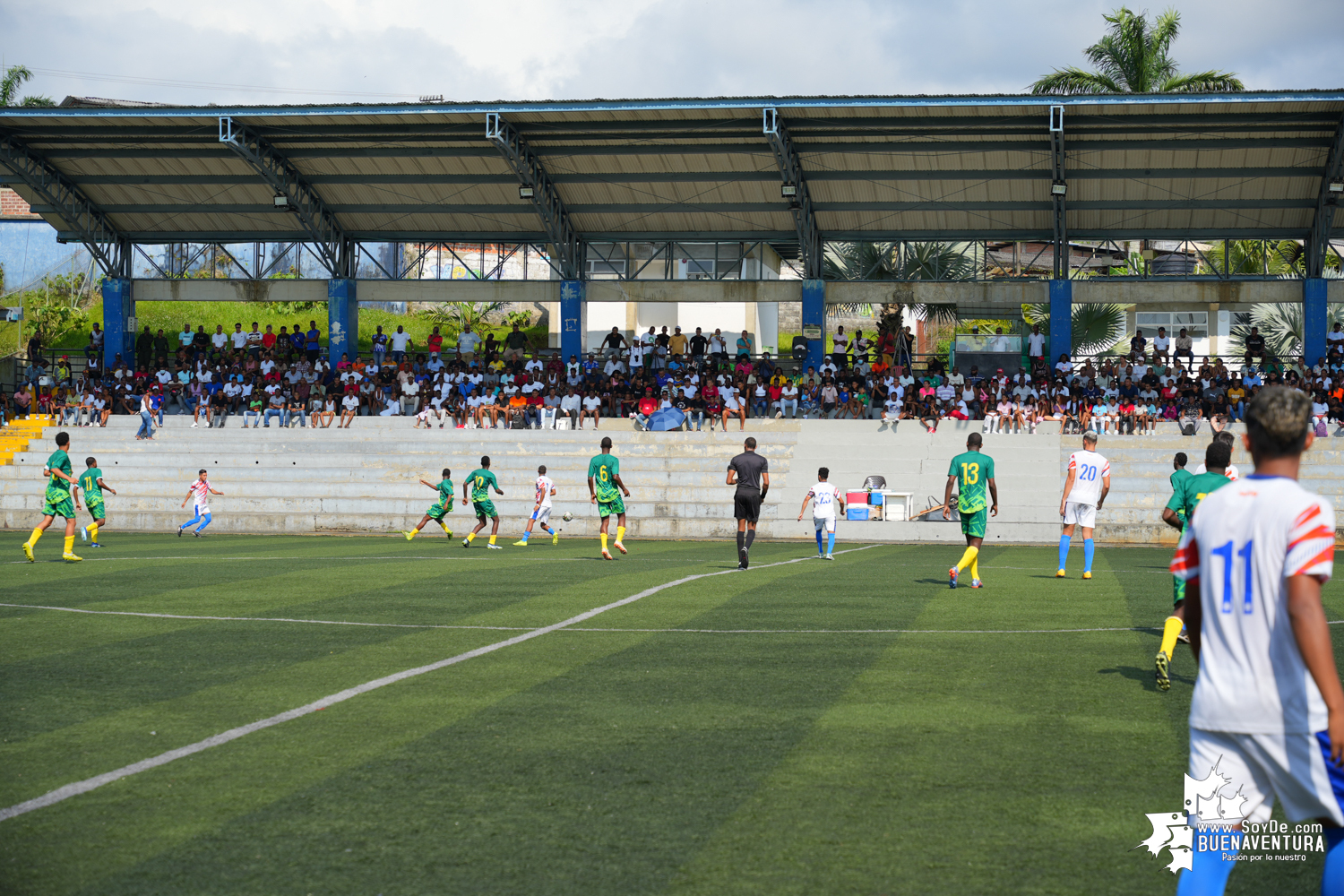 Algo más de 400 personas, asistieron al partido de fútbol internacional Sub-20 entre Buenaventura Vs. Puerto Cabello