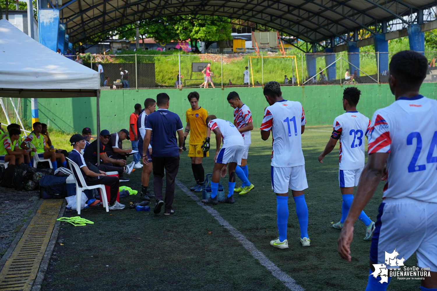 Algo más de 400 personas, asistieron al partido de fútbol internacional Sub-20 entre Buenaventura Vs. Puerto Cabello