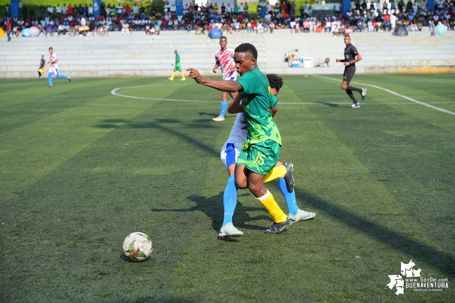 Algo más de 400 personas, asistieron al partido de fútbol internacional Sub-20 entre Buenaventura Vs. Puerto Cabello