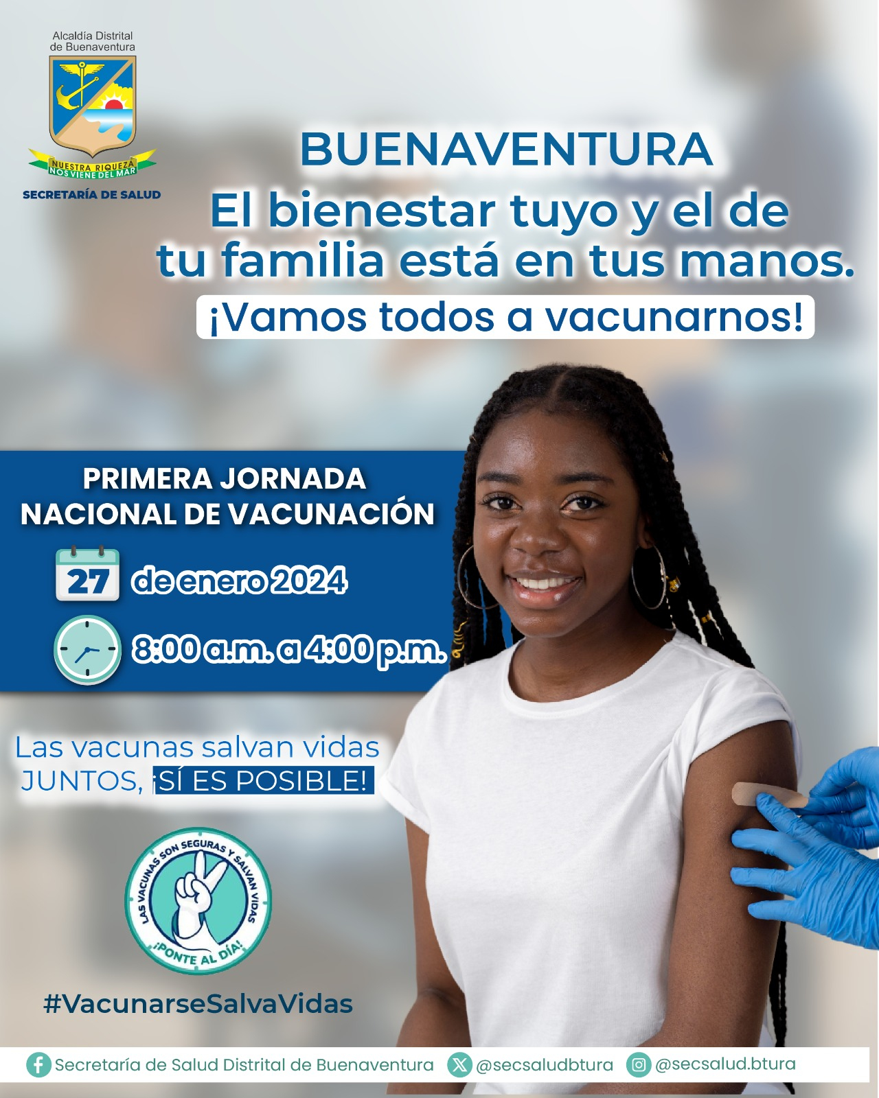 Para Jornada Nacional de Vacunación el 27 de enero estarán habilitados 26 puntos en Buenaventura 