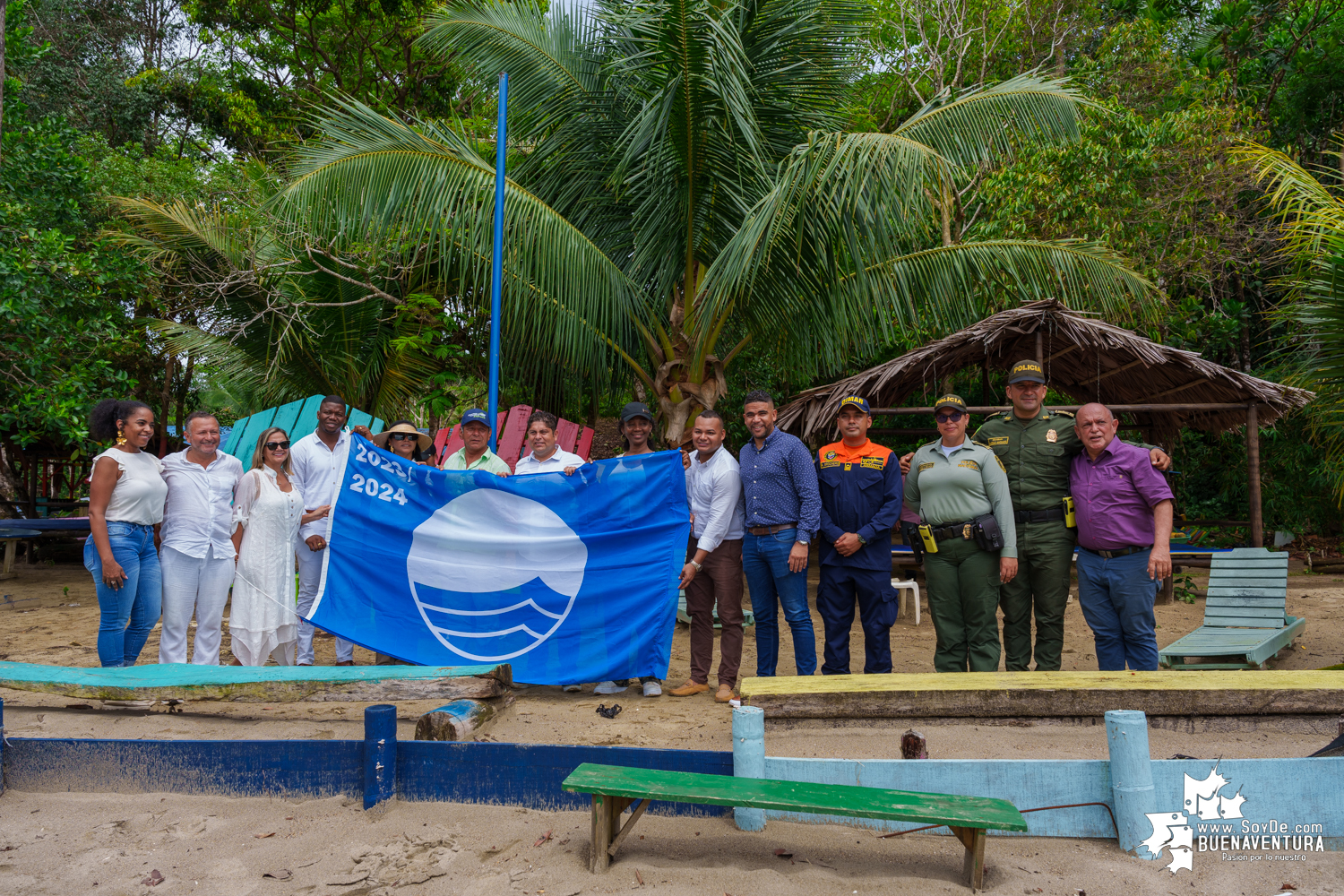 Se izó la Bandera Azul en Playa Dorada: un logro ambiental y turístico de reconocimiento internacional para Buenaventura 