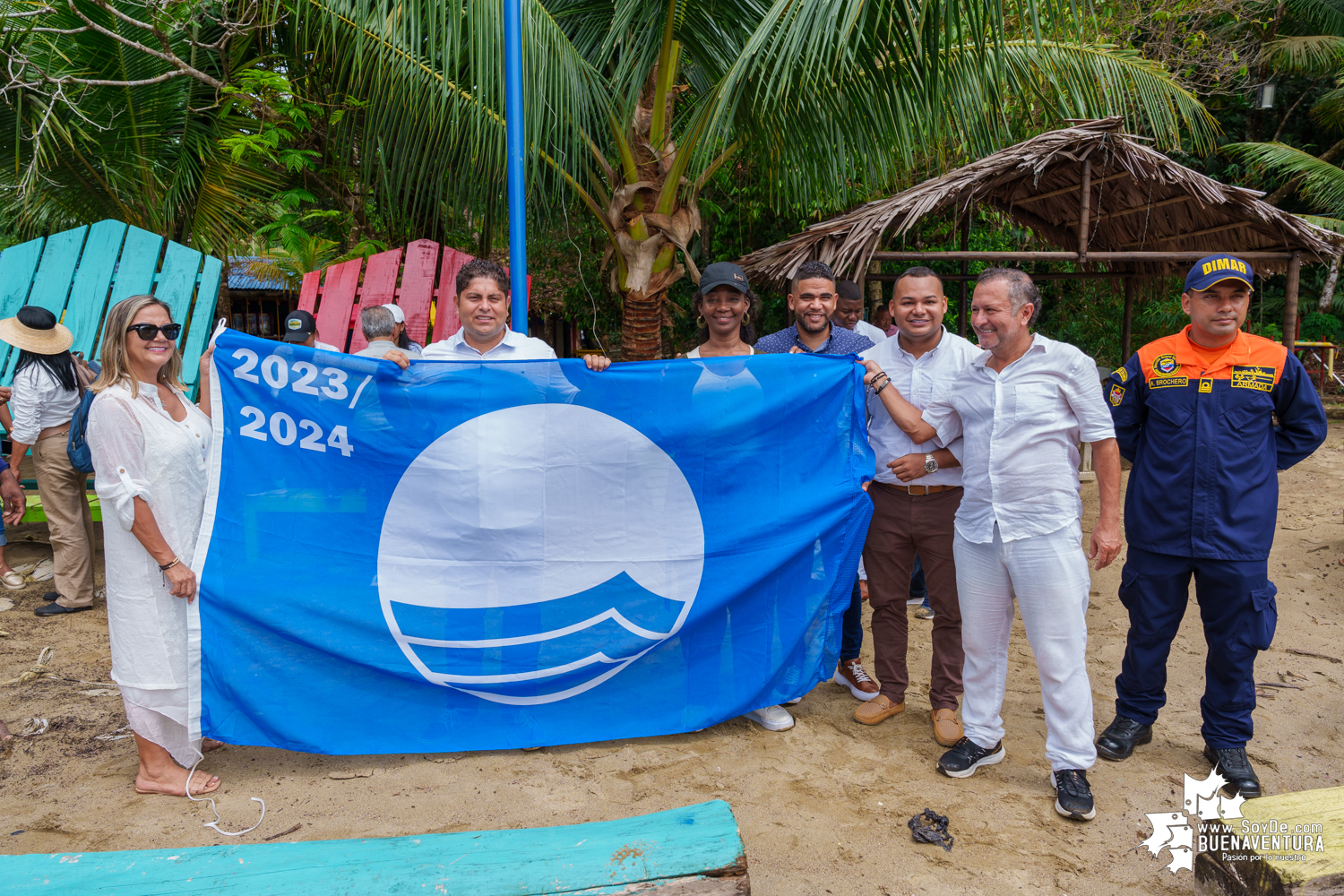 Se izó la Bandera Azul en Playa Dorada: un logro ambiental y turístico de reconocimiento internacional para Buenaventura 