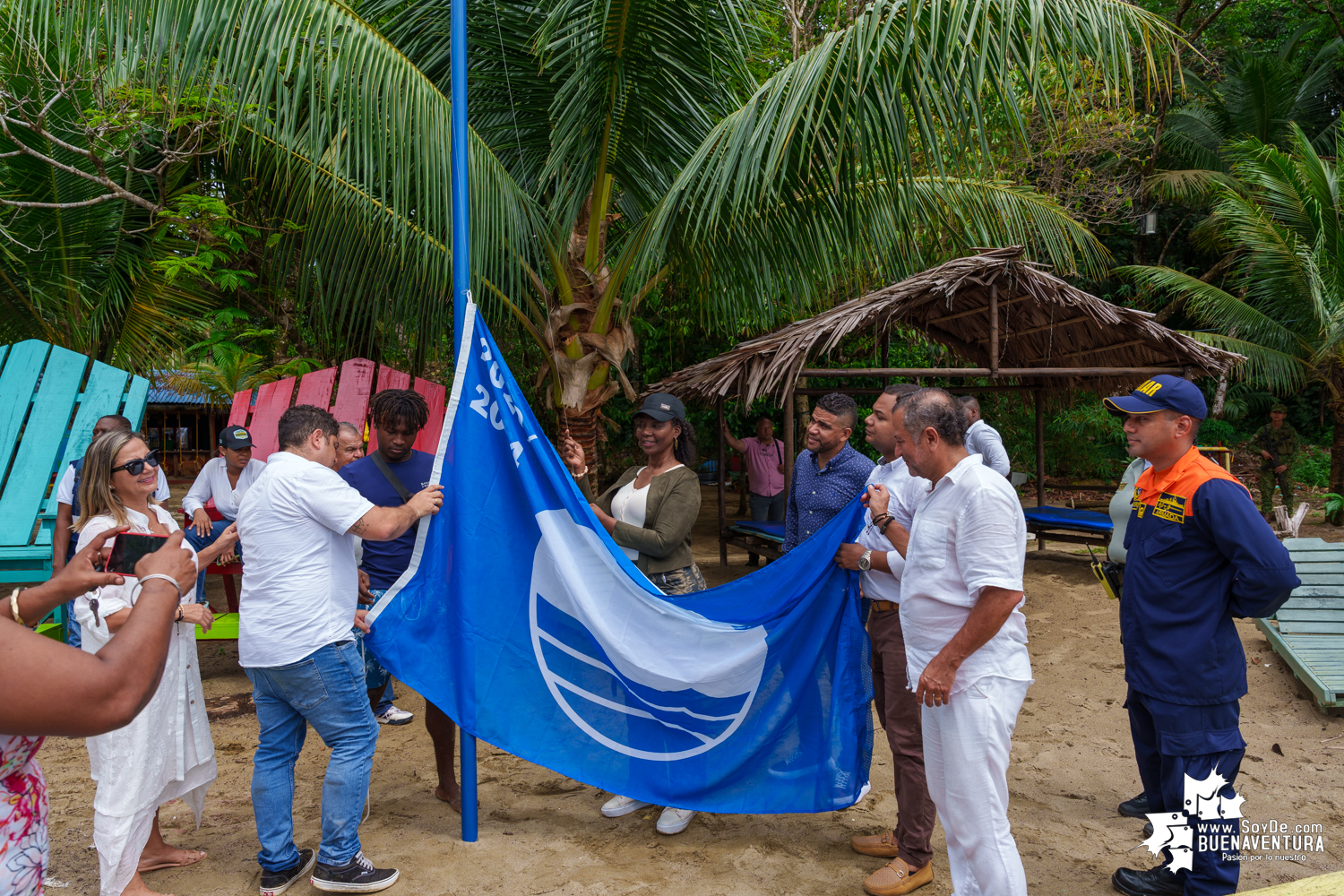 Se izó la Bandera Azul en Playa Dorada: un logro ambiental y turístico de reconocimiento internacional para Buenaventura 