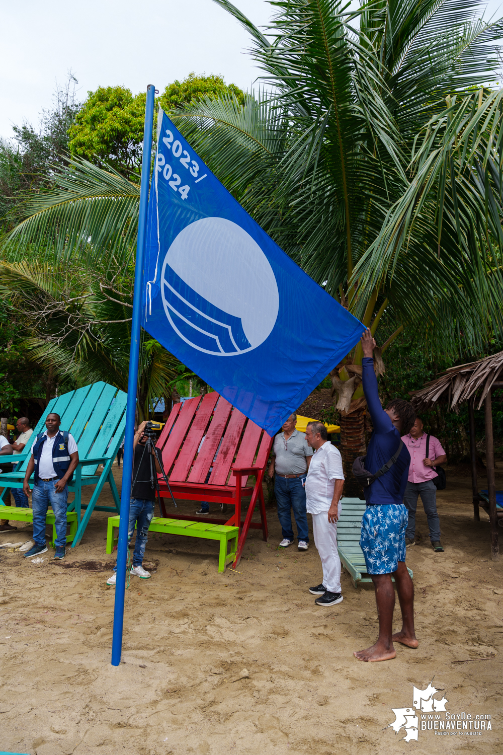 Se izó la Bandera Azul en Playa Dorada: un logro ambiental y turístico de reconocimiento internacional para Buenaventura 