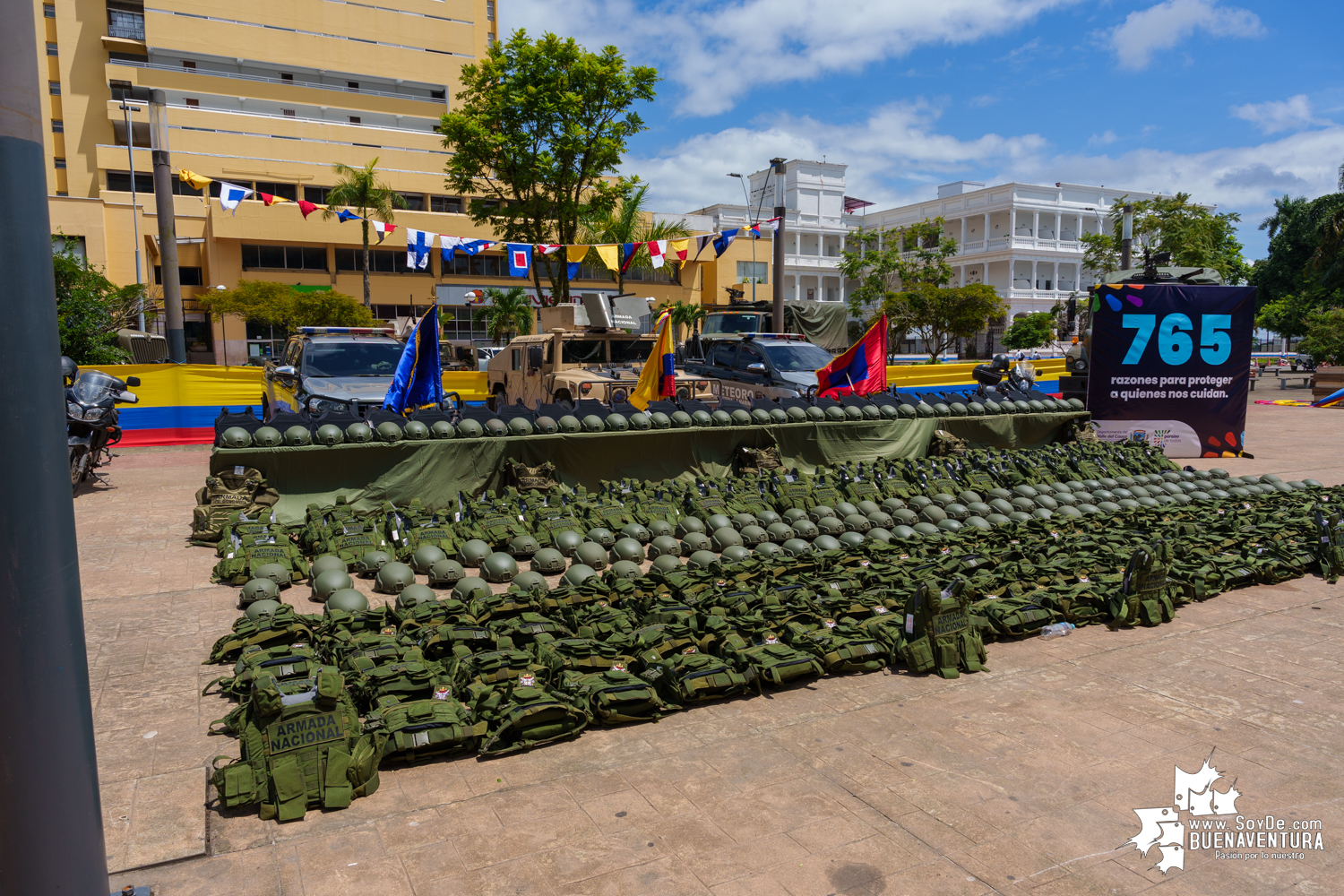 La Gobernación del Valle entregó 765 elementos de protección a la Armada Nacional en Buenaventura 