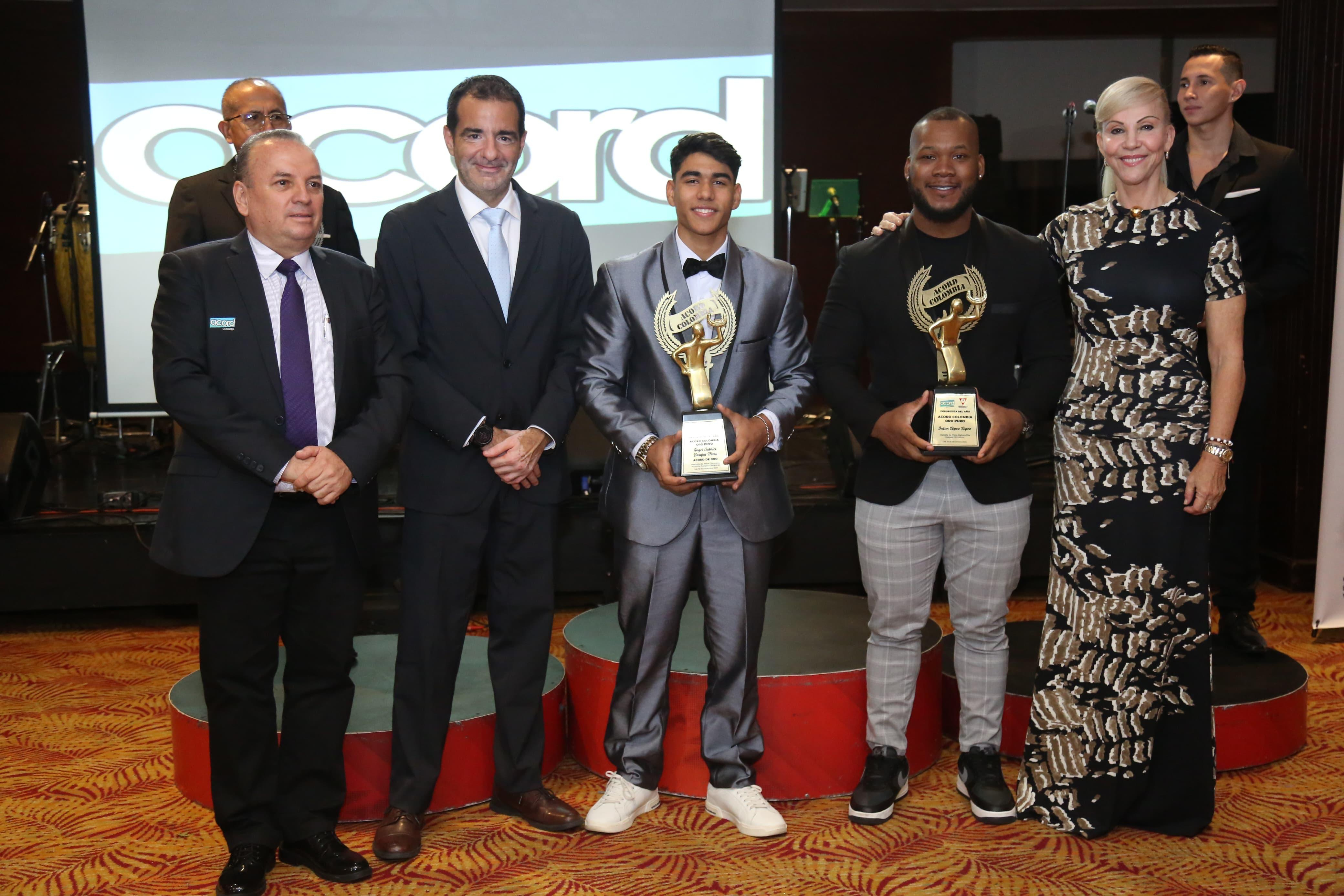 La Gobernadora y deportistas ‘Valle Oro Puro’, fueron exaltados en premios Acord 2024