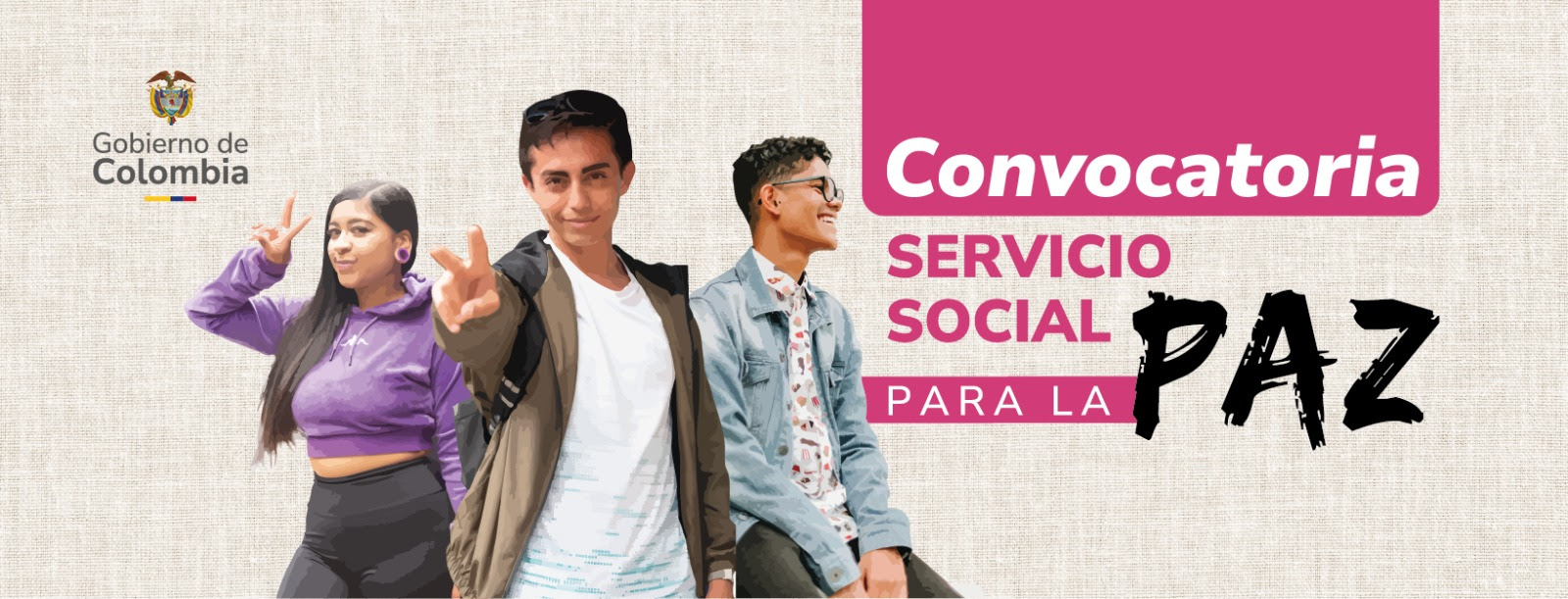 Abren convocatoria del Servicio Social para la Paz