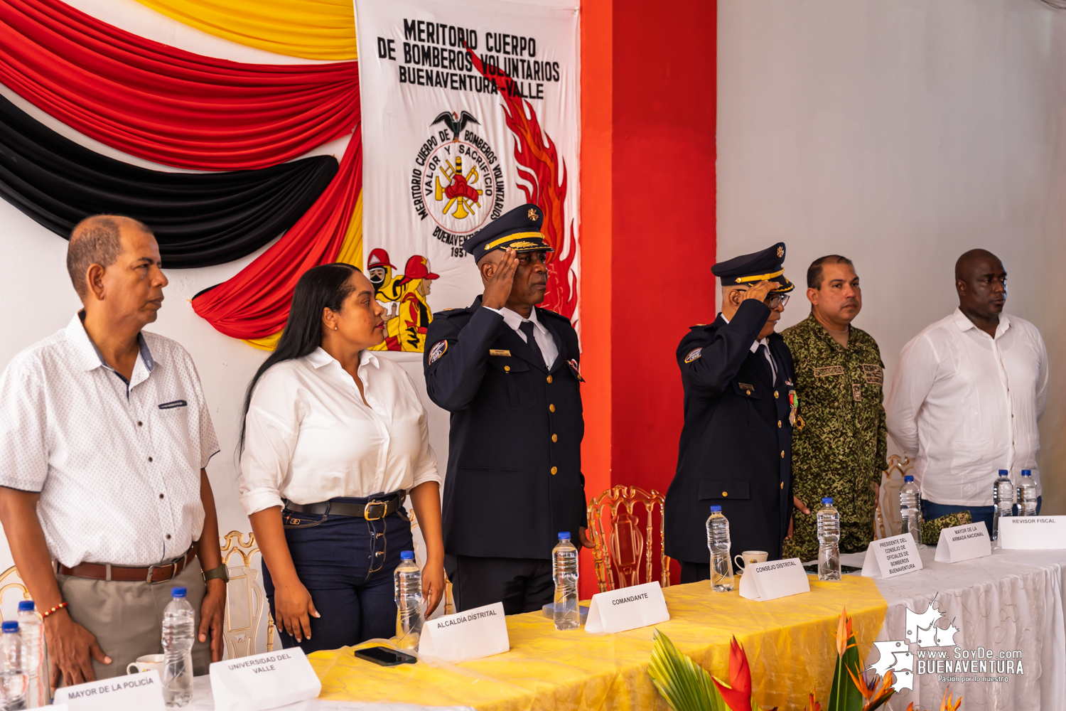 El Capitán Haider Grijalba asumió la comandancia del Meritorio Cuerpo de Bomberos Voluntarios de Buenaventura
