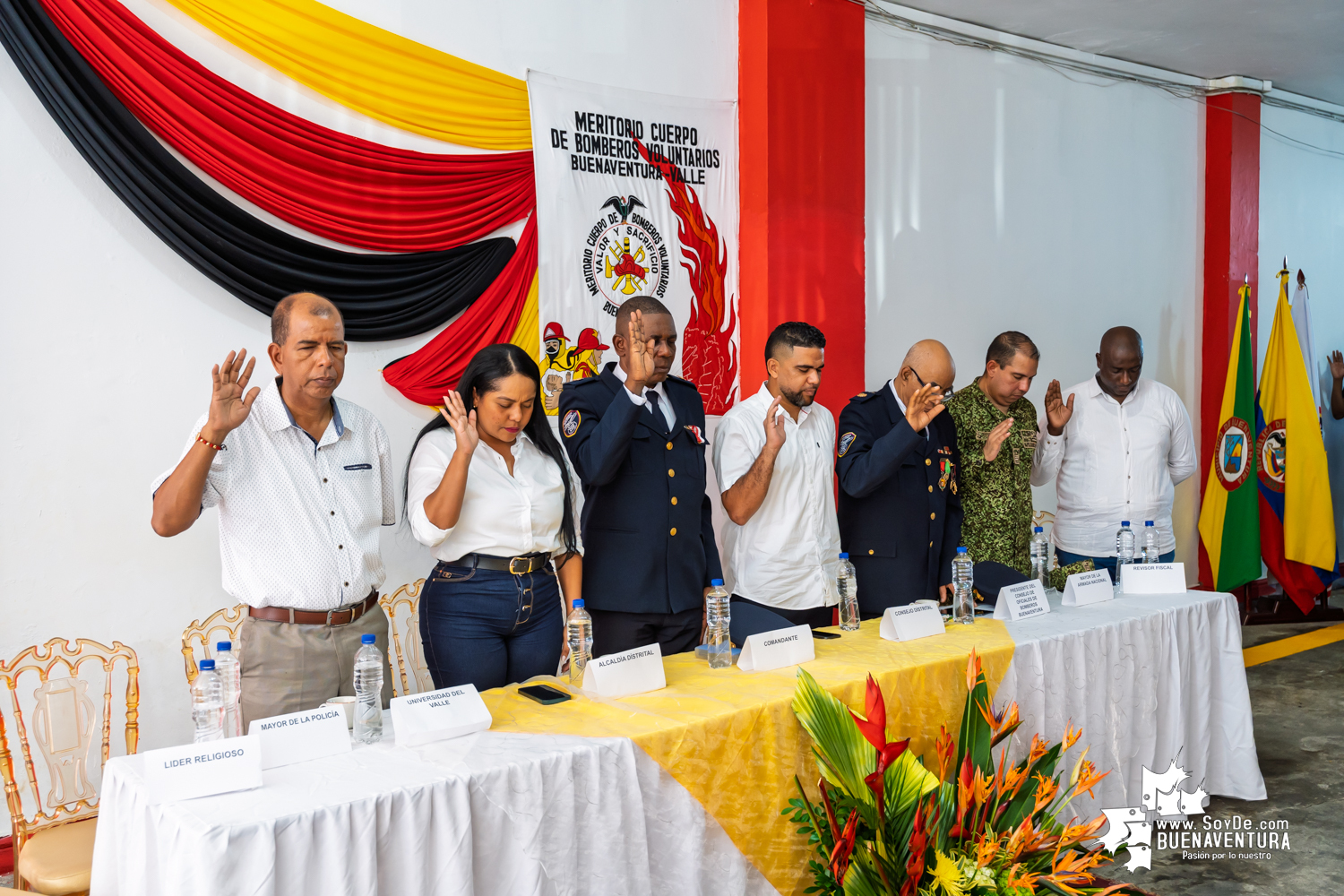 El Capitán Haider Grijalba asumió la comandancia del Meritorio Cuerpo de Bomberos Voluntarios de Buenaventura