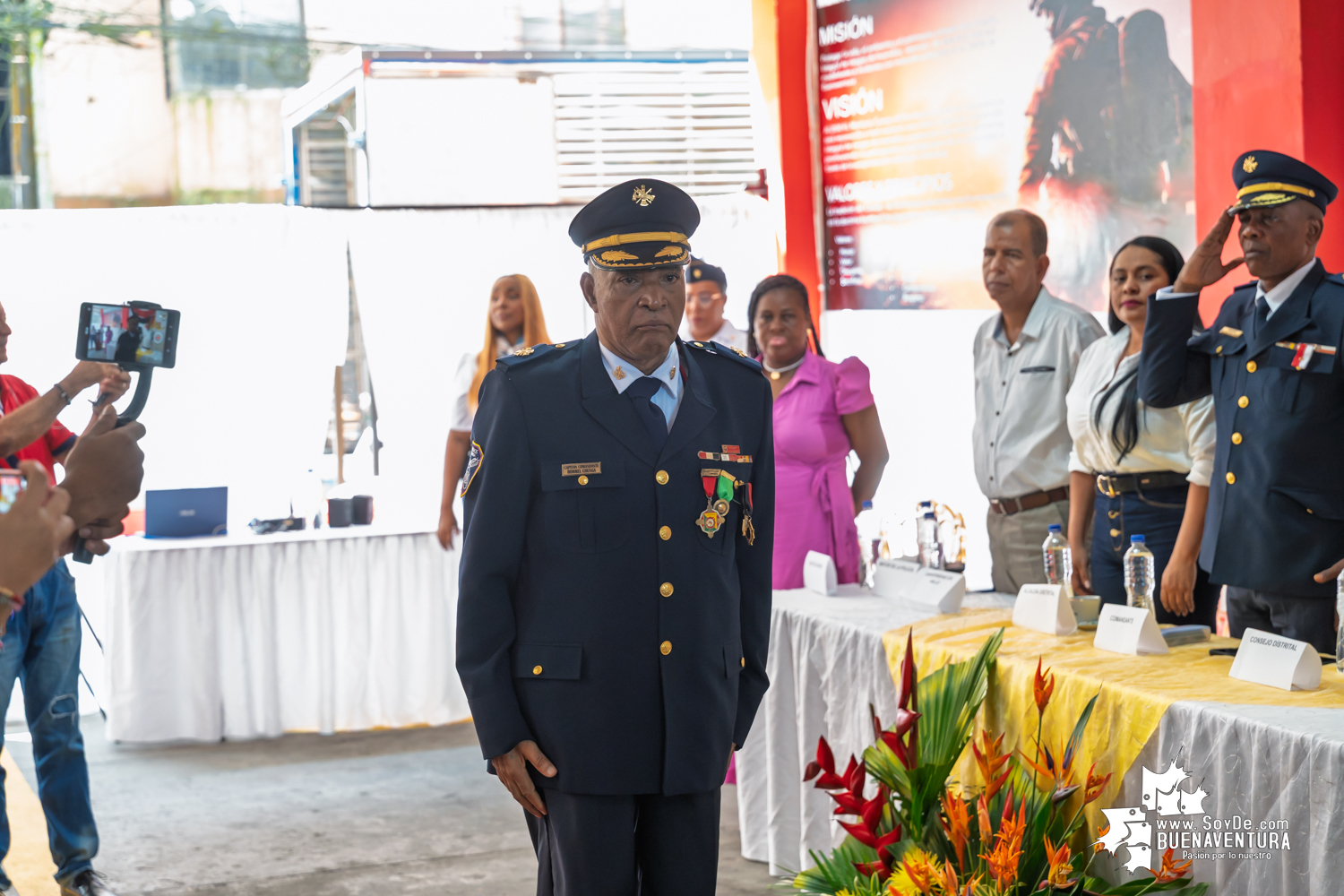 El Capitán Haider Grijalba asumió la comandancia del Meritorio Cuerpo de Bomberos Voluntarios de Buenaventura