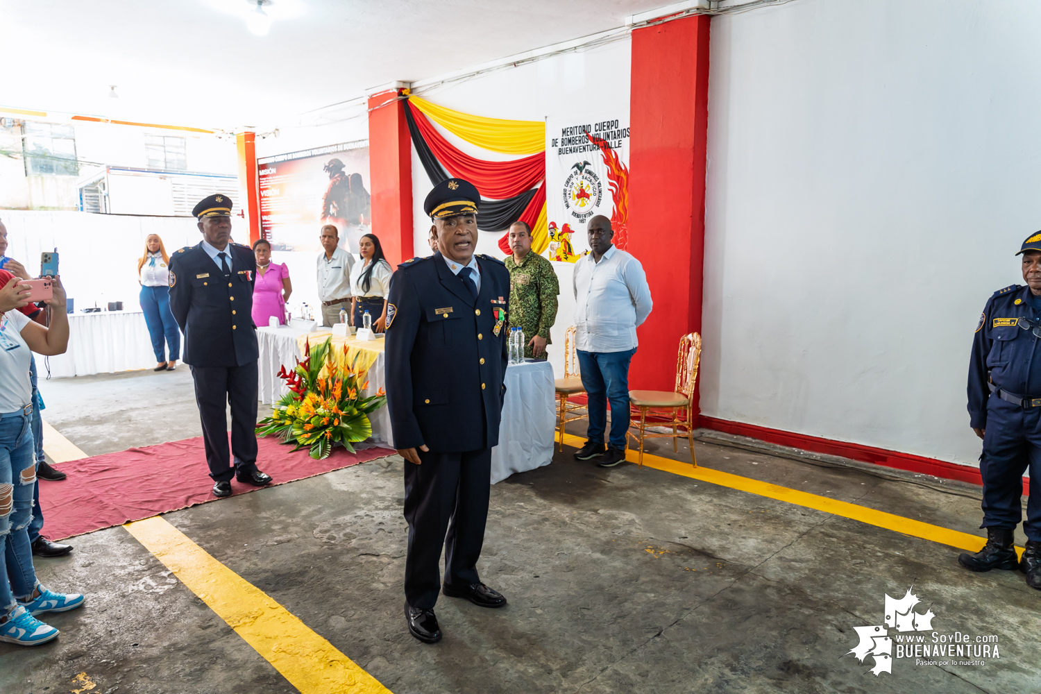 El Capitán Haider Grijalba asumió la comandancia del Meritorio Cuerpo de Bomberos Voluntarios de Buenaventura