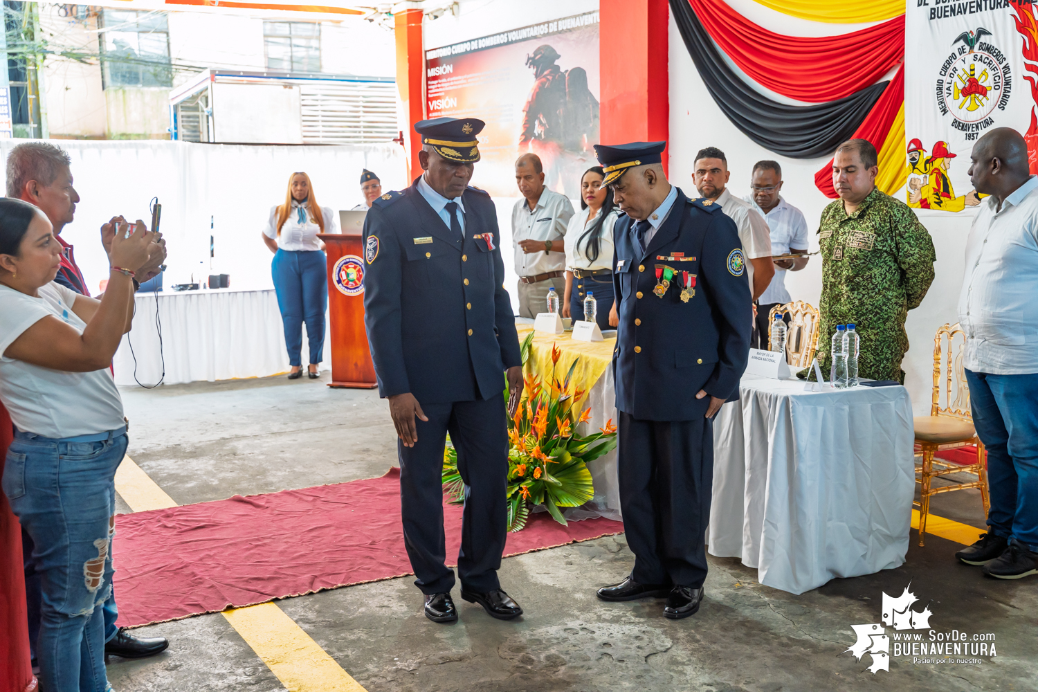 El Capitán Haider Grijalba asumió la comandancia del Meritorio Cuerpo de Bomberos Voluntarios de Buenaventura