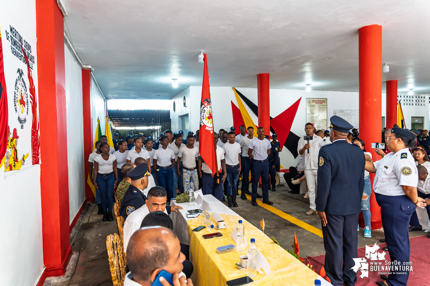 El Capitán Haider Grijalba asumió la comandancia del Meritorio Cuerpo de Bomberos Voluntarios de Buenaventura