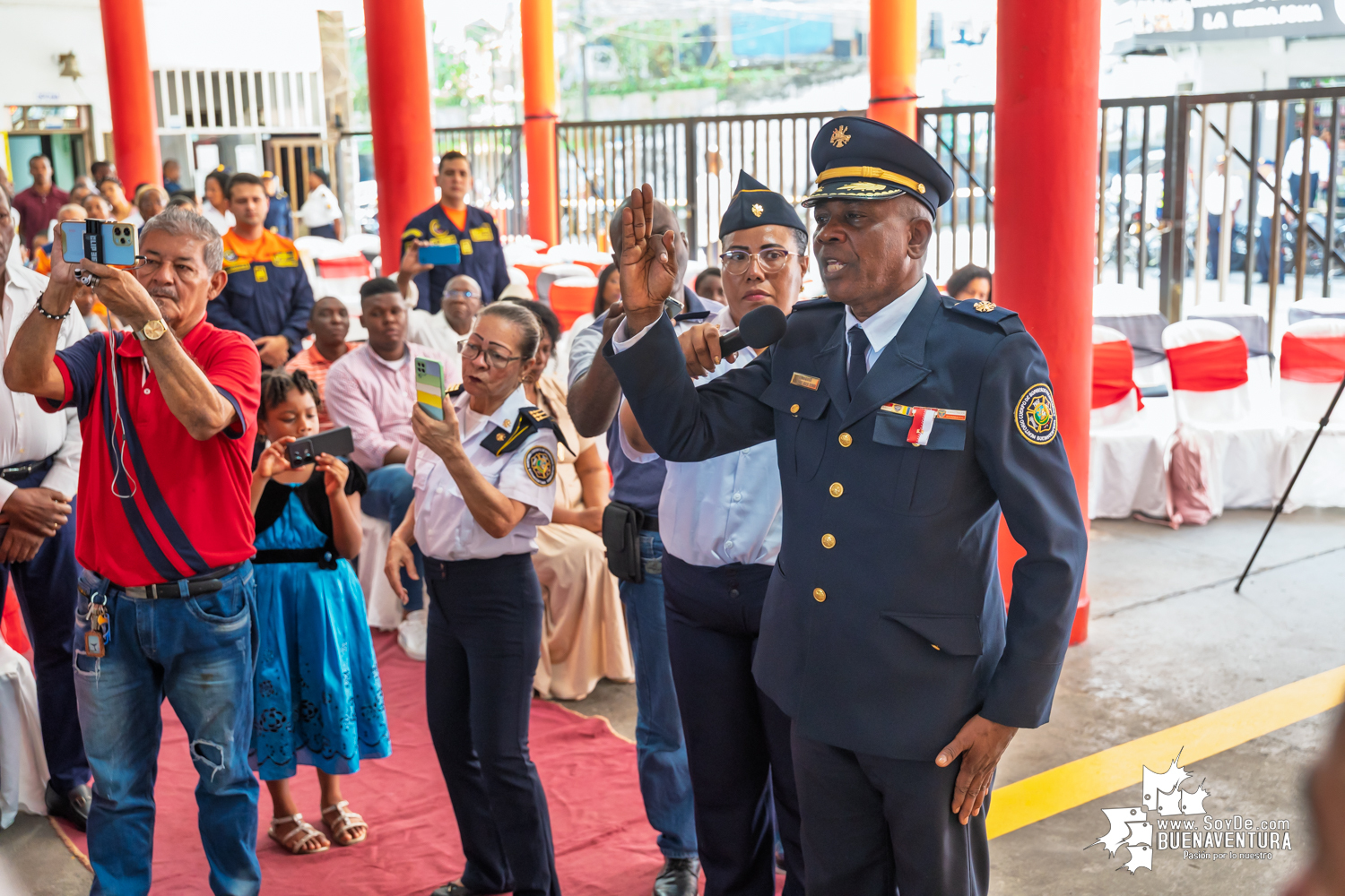 El Capitán Haider Grijalba asumió la comandancia del Meritorio Cuerpo de Bomberos Voluntarios de Buenaventura