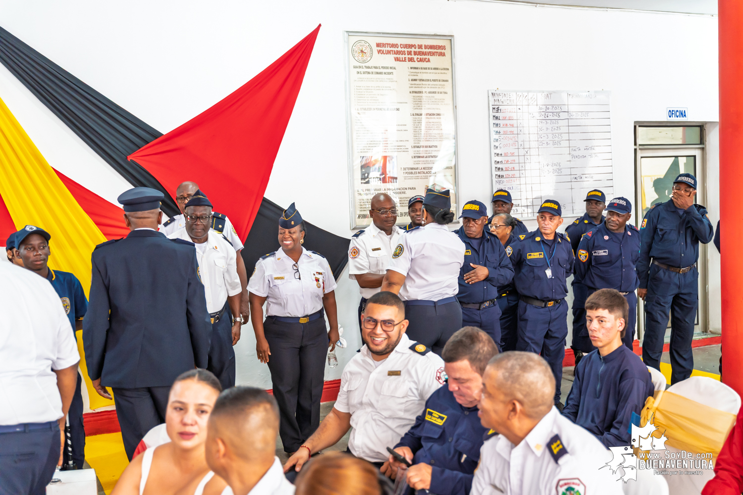 El Capitán Haider Grijalba asumió la comandancia del Meritorio Cuerpo de Bomberos Voluntarios de Buenaventura