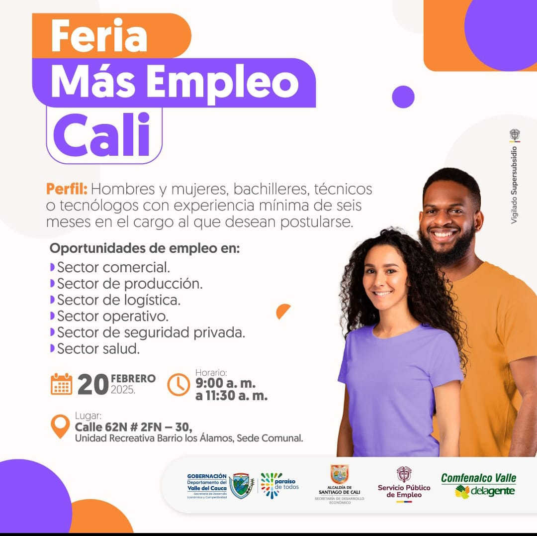 Más de 600 vacantes disponibles en Más Empleo Cali