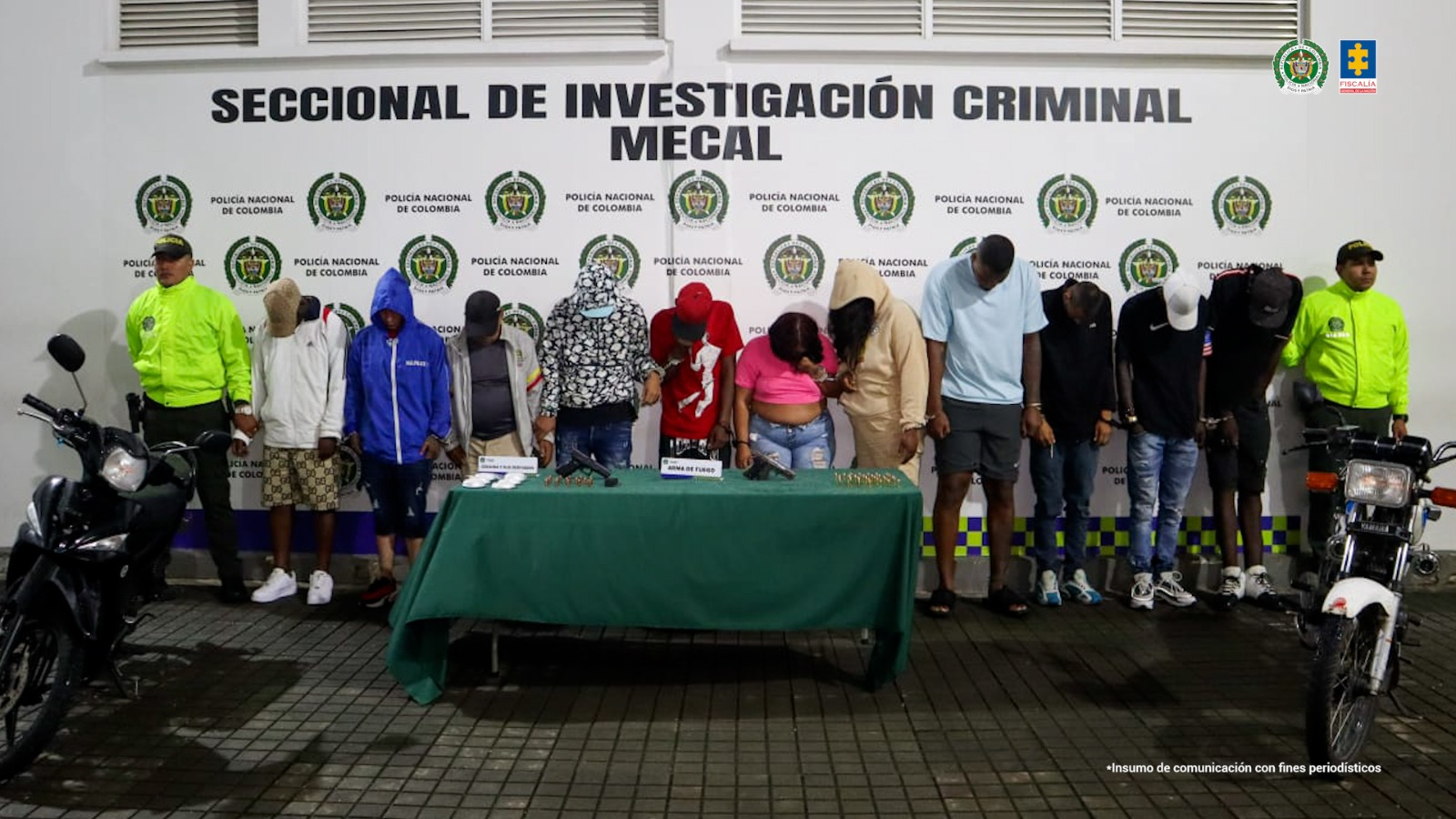 Capturan y envían a la cárcel a presuntos integrantes de "La Empresa", grupo criminal que delinque en Cali