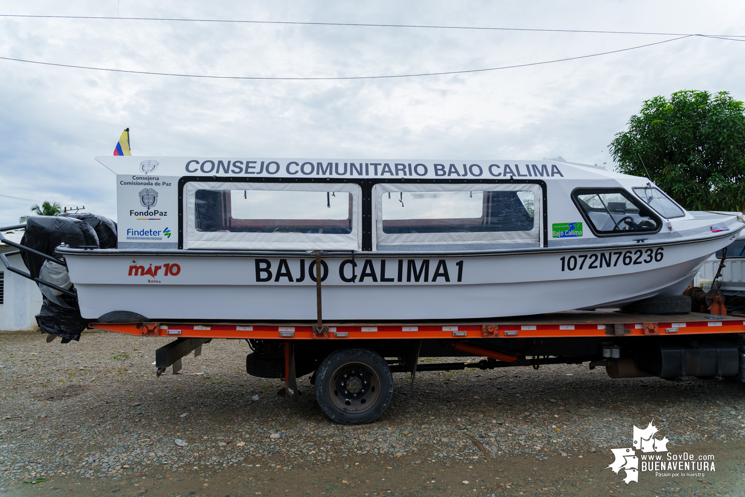 Comunidades del Bajo Calima en Buenaventura recibieron dos lanchas para garantizar su movilidad 
