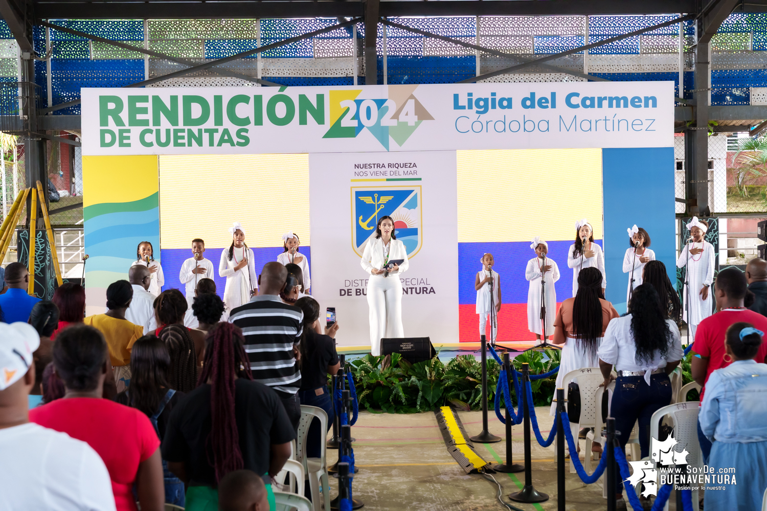La Alcaldía Distrital de Buenaventura rindió cuentas de la gestión realizada en el 2024 y destaca avances en desarrollo social y económico