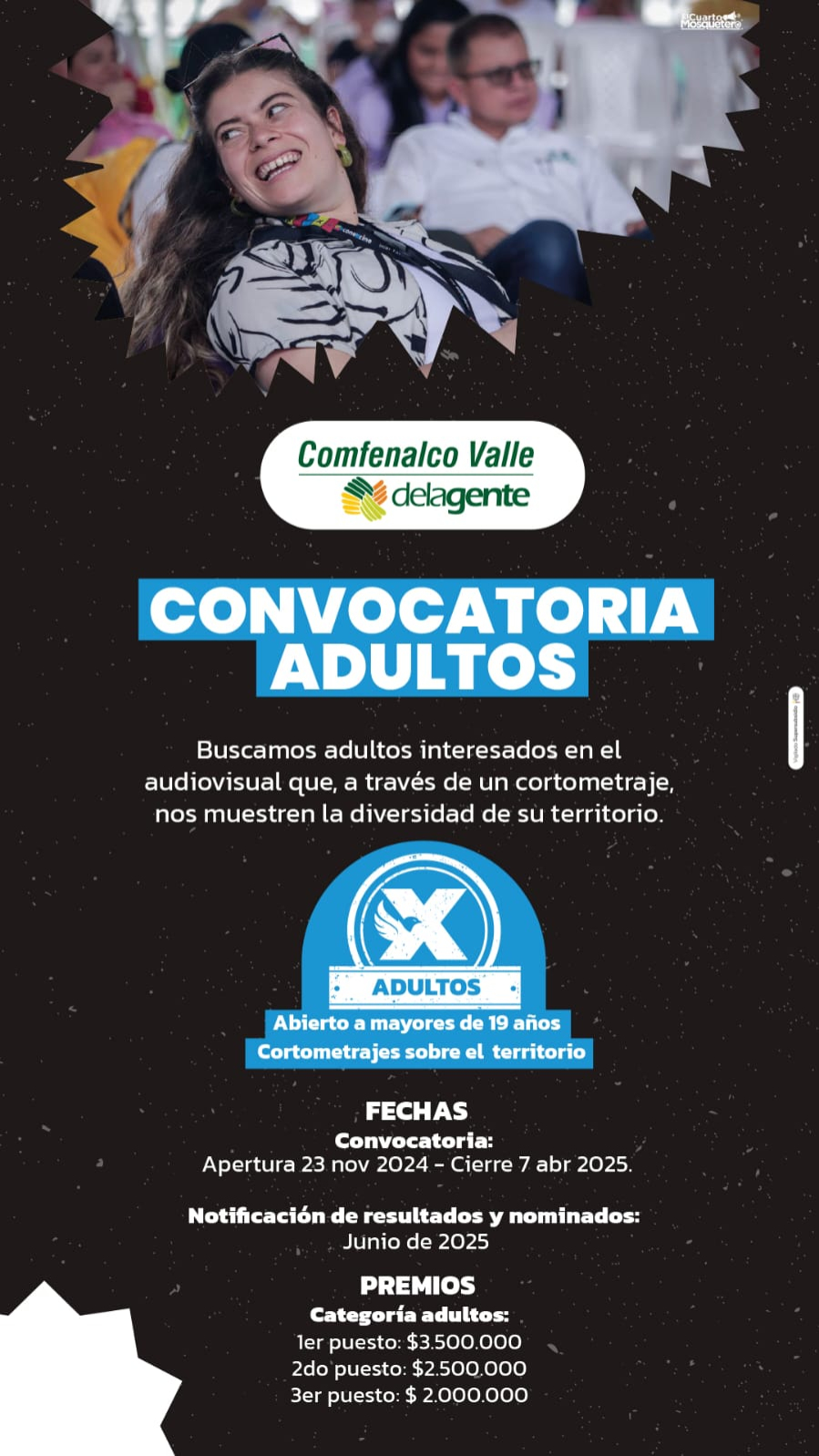 Conexcine premia el talento de jóvenes y adultos:  graba un video y cuenta tu territorio