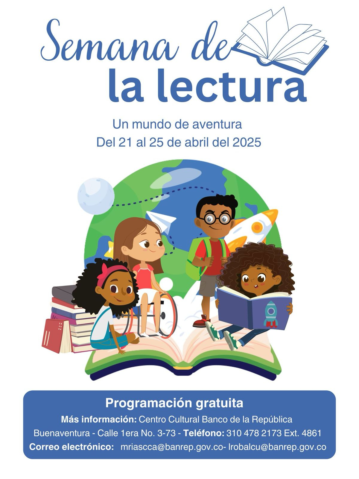 La Secretaría de Etnoeducación se sumó a la Semana de la Lectura que realiza el Banco de la República en Buenaventura del 21 al 25 de abril de 2025